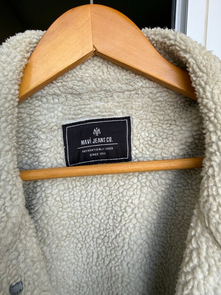 Düğmeli Gri Denim Erkek Ceket - Görsel 2