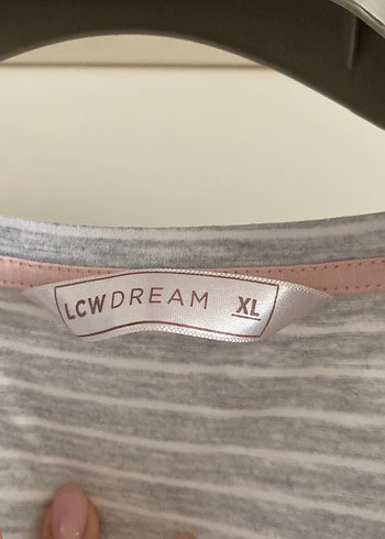 Gri Çizgili Düğmeli Hamile Elbisesi - Görsel 2