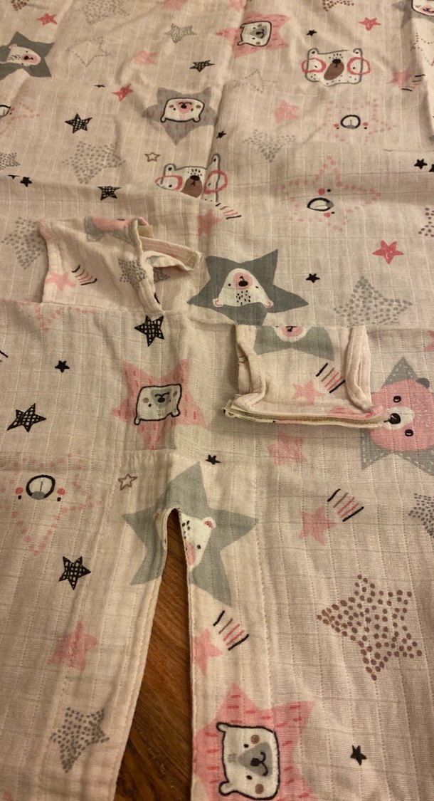 Çocuklar için pembe desenli puset örtüsü - Görsel 2