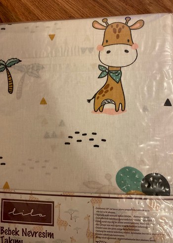 Bebek Nevresim Takımı Kahverengi Desenli - Görsel 2