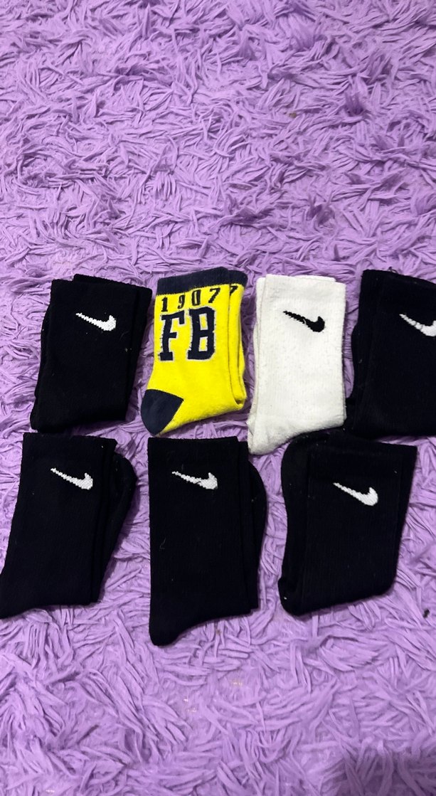 Nike Mini Siyah ve Renkli Erkek Çorap Seti - Görsel 2