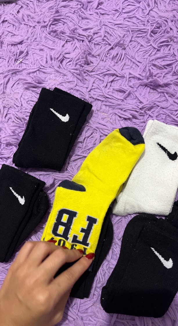 Nike Mini Siyah ve Renkli Erkek Çorap Seti - Görsel 3