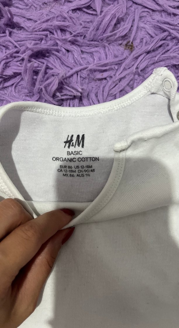 Beyaz Kız Bebek Kısa Kollu Body - Görsel 2