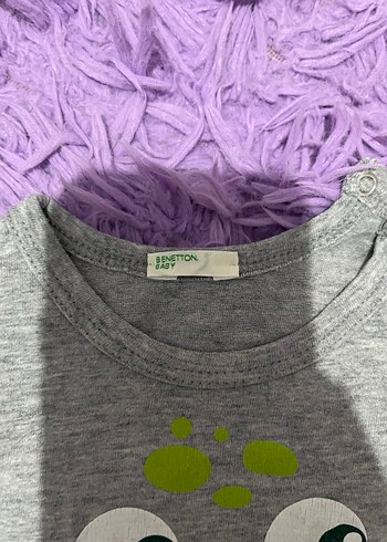 Uzun Kollu Gri Kız Çocuk Tişörtü - Görsel 2