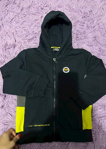 Sarı Detaylı Kapüşonlu Erkek Sweatshirt - Görsel 2