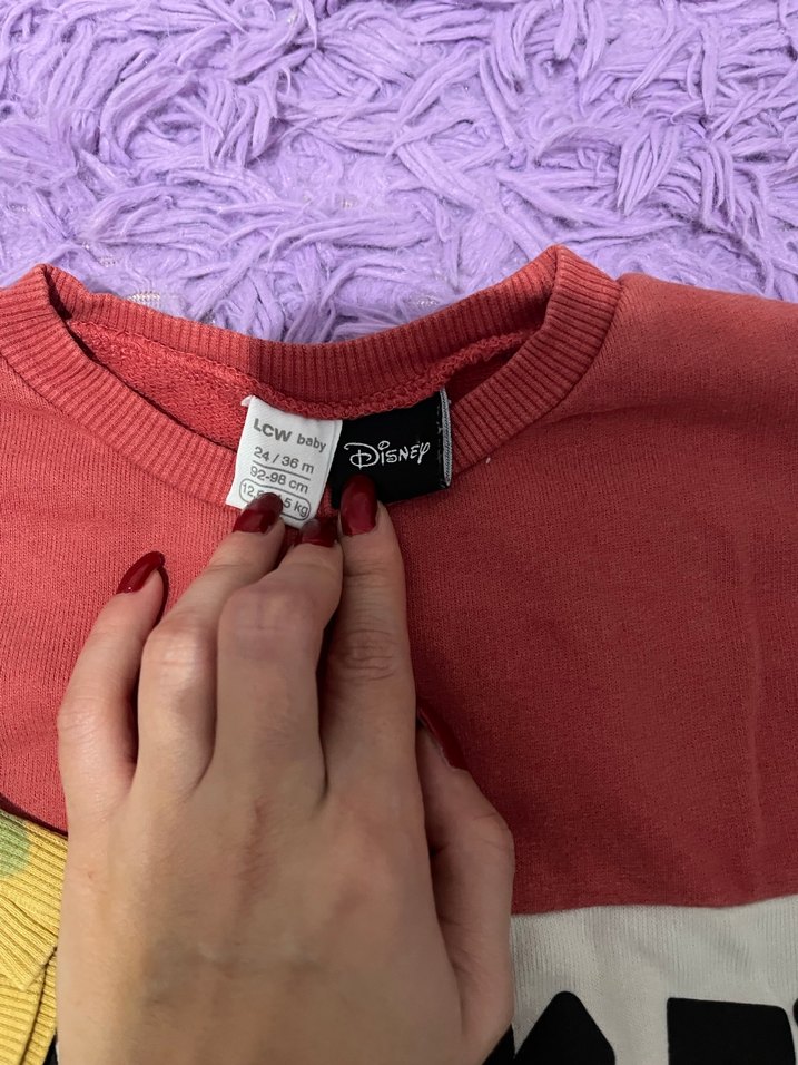 Renkli Erkek Çocuk Sweatshirt Velcro Detaylı - Görsel 3