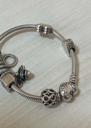 Pandora Pandora Sonsuzluk Figürlü Kafes Charm Gri