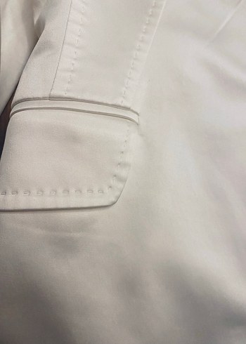 Seçil marka Kadın Beyaz Saten Blazer Ceket - Görsel 2