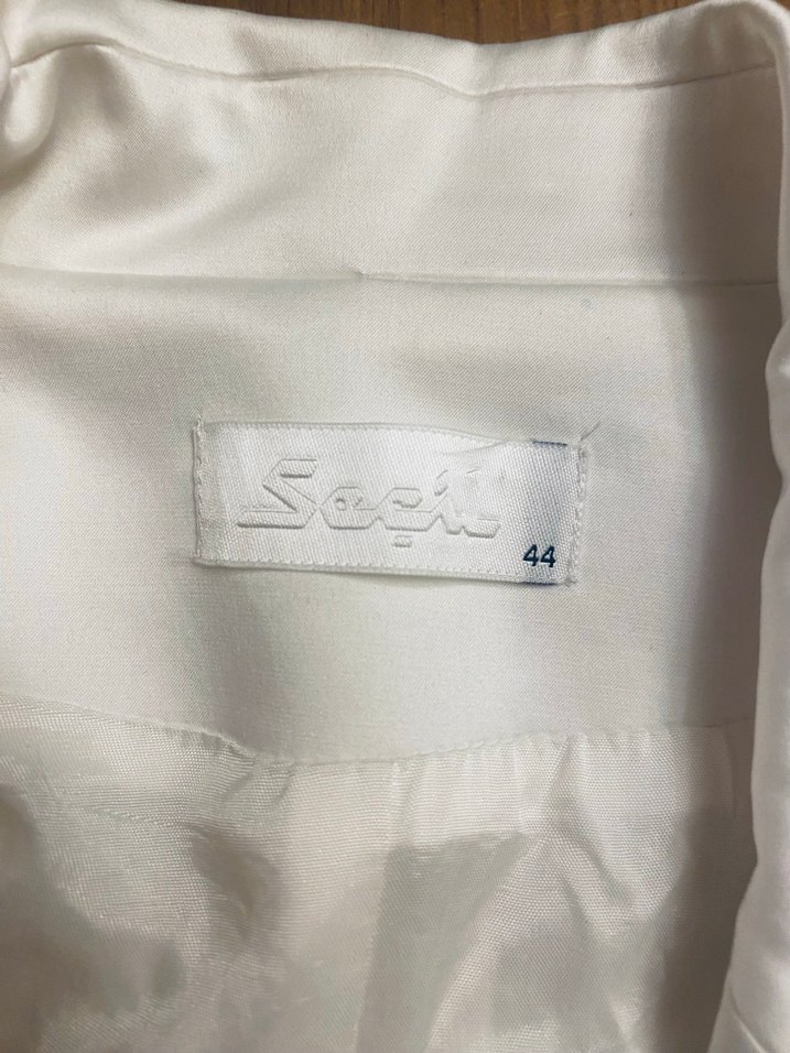 Seçil marka Kadın Beyaz Saten Blazer Ceket - Görsel 5