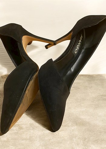 Mango Siyah Süet Stiletto - Görsel 2