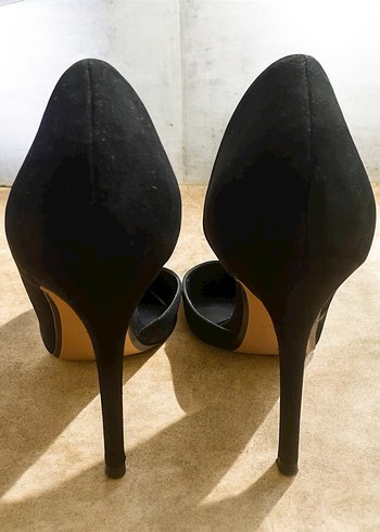 Mango Siyah Süet Stiletto - Görsel 3