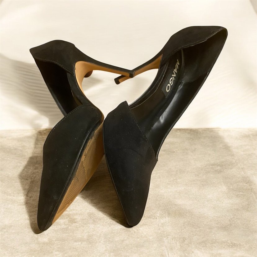 Mango Siyah Süet Stiletto - Görsel 2