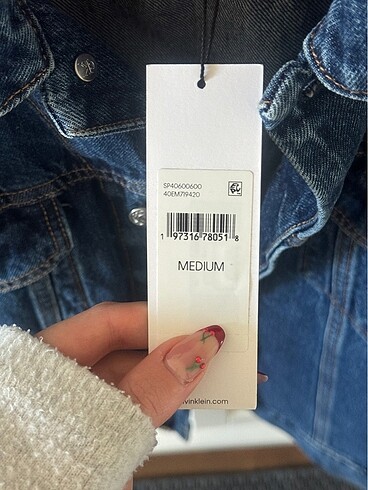 m Beden lacivert Renk calvin klein 90's pacifico denim kot ceket