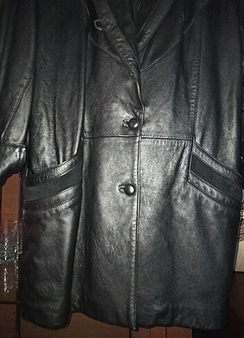 40 Beden siyah Renk Siyah Gerçek deri ceket kaban 