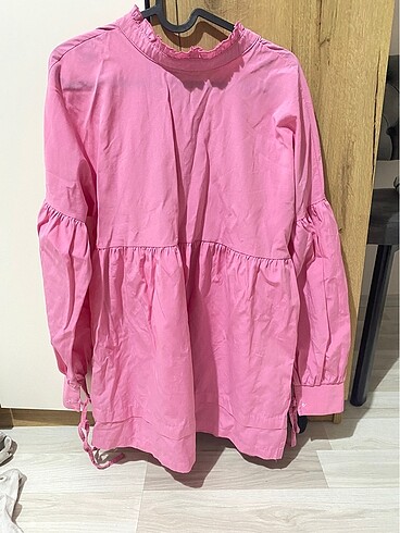 Pembe gömlek tunik