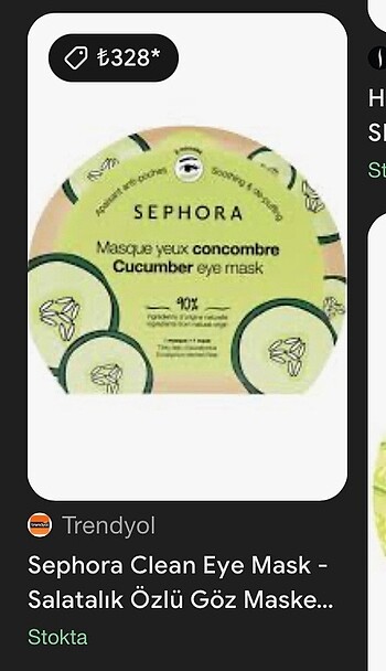 Sephora göz altı maskesi