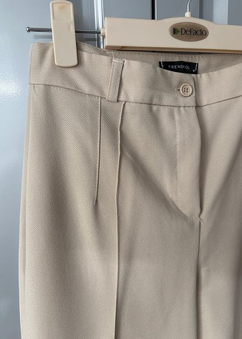 Bej  Kumaş Kadın Pantolon Trendyolmilla - Görsel 2