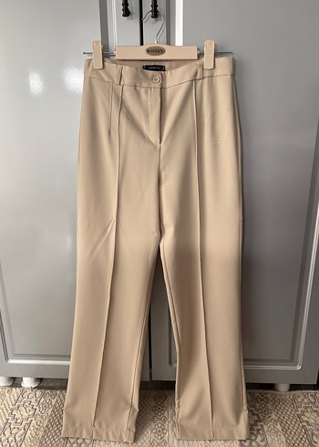 Bej  Kumaş Kadın Pantolon Trendyolmilla - Görsel 3