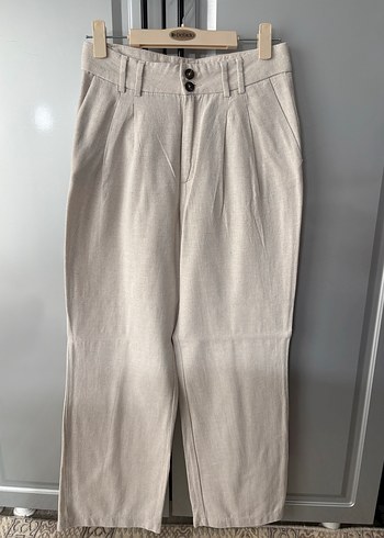 Bej Keten Kadın Pantolon LCW - Görsel 4