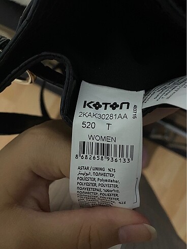  Beden kahverengi Renk Koton çanta