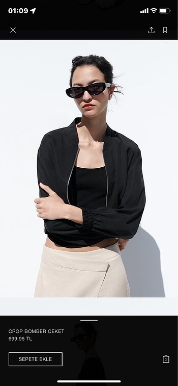 Zara crop ceket