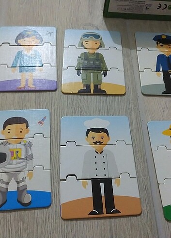 Eğitici puzzle meslekler
