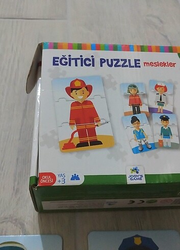  Beden Renk Eğitici puzzle meslekler
