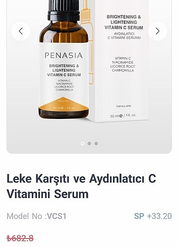 C vitamini serum