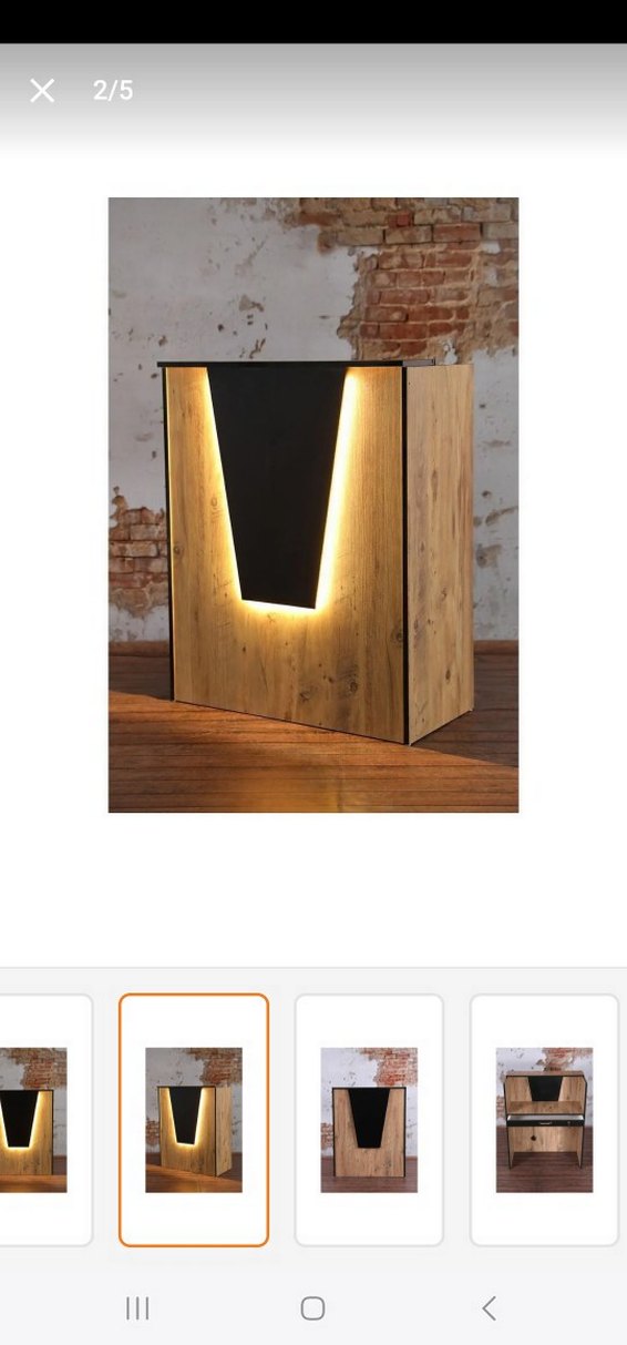 Ahşap ve Siyah Raflı Saklama Ünitesi - Görsel 2