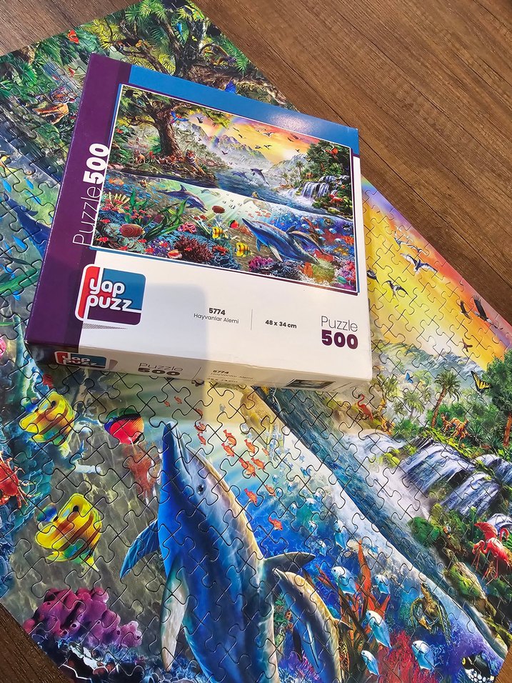 Renkli Doğa Temalı Puzzle - Görsel 2