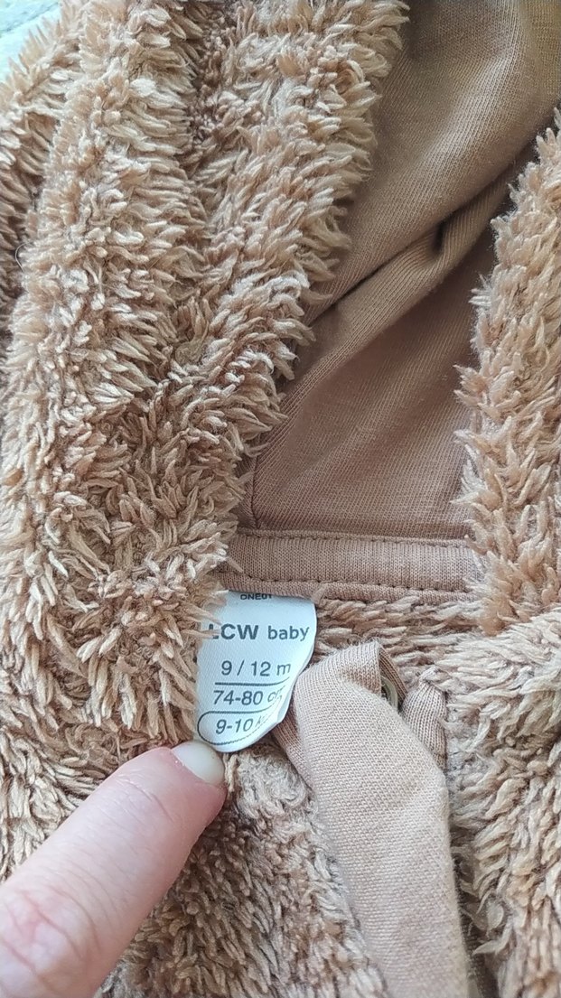 Kahverengi Kürklü Bebek uyku Tulum - Görsel 3