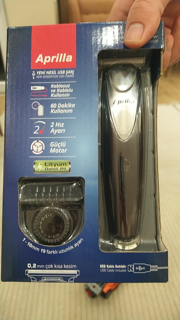 Aprilla Şarjlı Saç Kesme Makinesi Siyah - Görsel 3