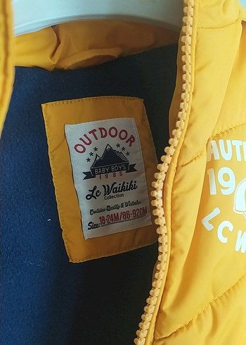 Sarı Erkek Çocuk Fermuarlı Yelek - Görsel 2