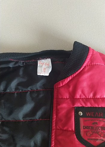 Kırmızı Fermuarlı Erkek Çocuk Mont - Görsel 2