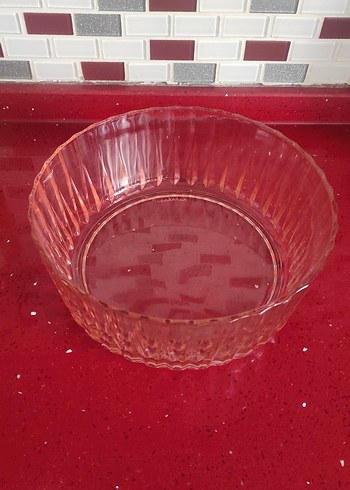 Paşabahçe pembe büyük boy kase - Görsel 3