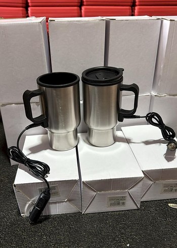 500 ml araç su ısıtıcısı çakmaklık ile çalışıyor
