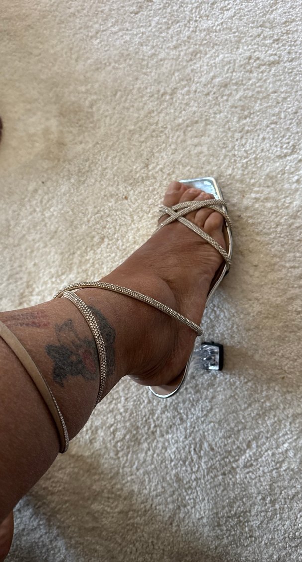 Beyaz taşlı bağcıklı  Topuklu Kadın Ayakkabı - Görsel 4