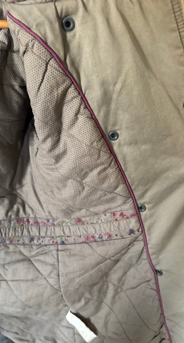 Haki Midi Düğmeli Kadın mont - Görsel 5