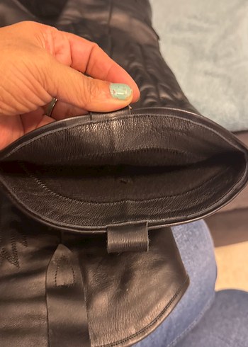 Kahverengi Kadın Deri uzun Çizme - Görsel 11