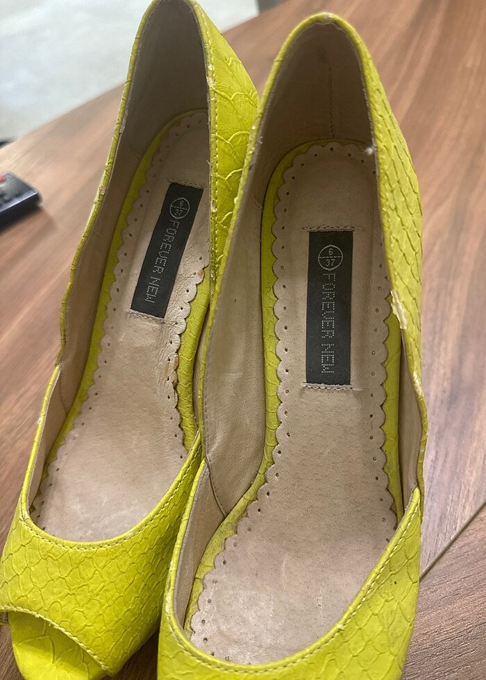 Platform topuk ayakkabı - Görsel 4