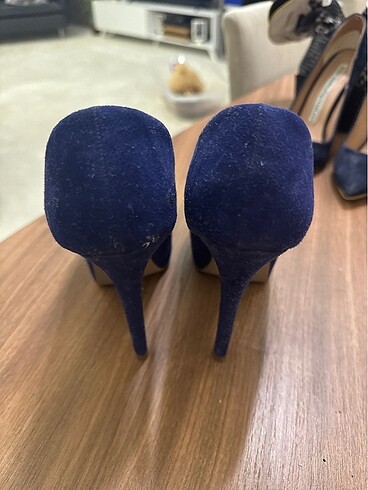 38 Beden Süet Zara platform sitiletto
