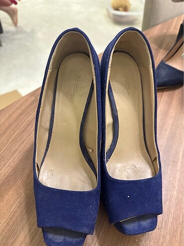 Süet Zara platform sitiletto - Görsel 5