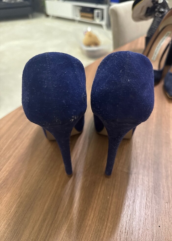 Süet Zara platform sitiletto - Görsel 3