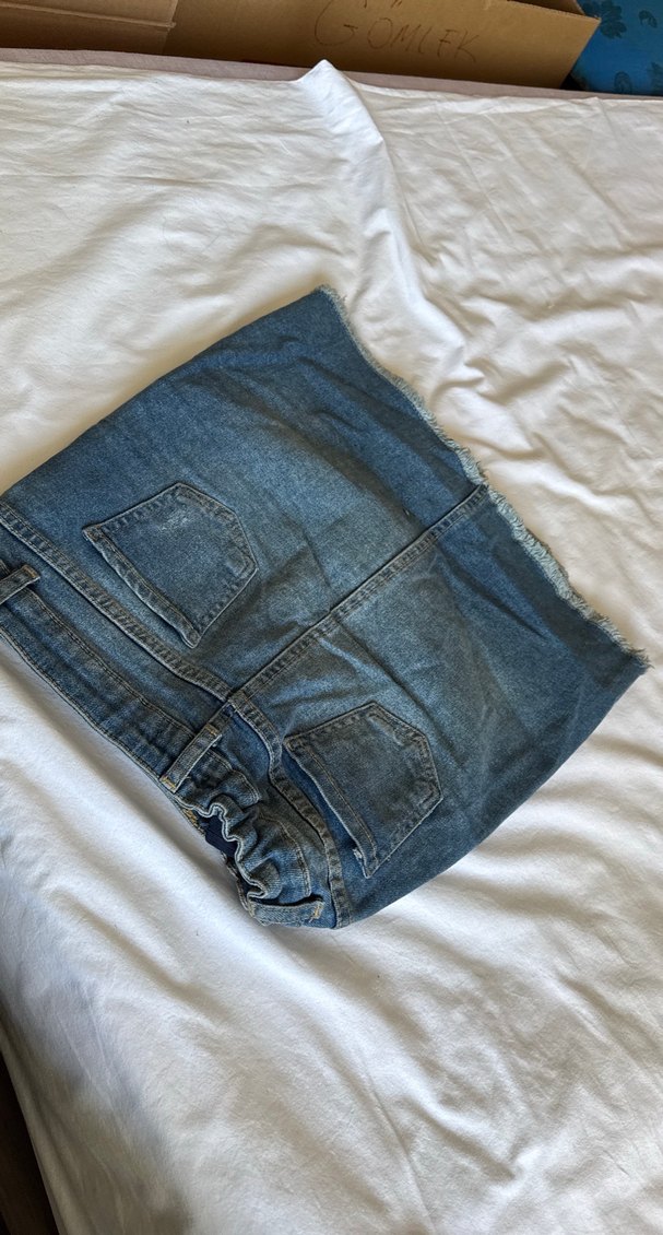 Kadın Mavi Denim Midi Etek - Görsel 3