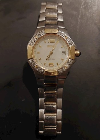 Seiko Altın Renk Crystal Suya Dayanıklı Çelik Orjinal Kadın Kol Saati