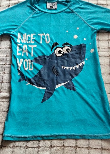 Uv Korumalı Kısa Kol Erkek Çocuk Mayo - Görsel 3