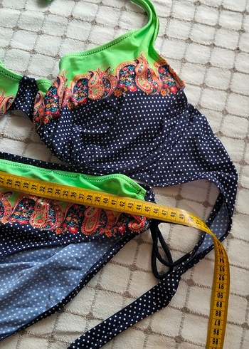 Renkli Desenli Bohem Bikini Takımı - Görsel 3