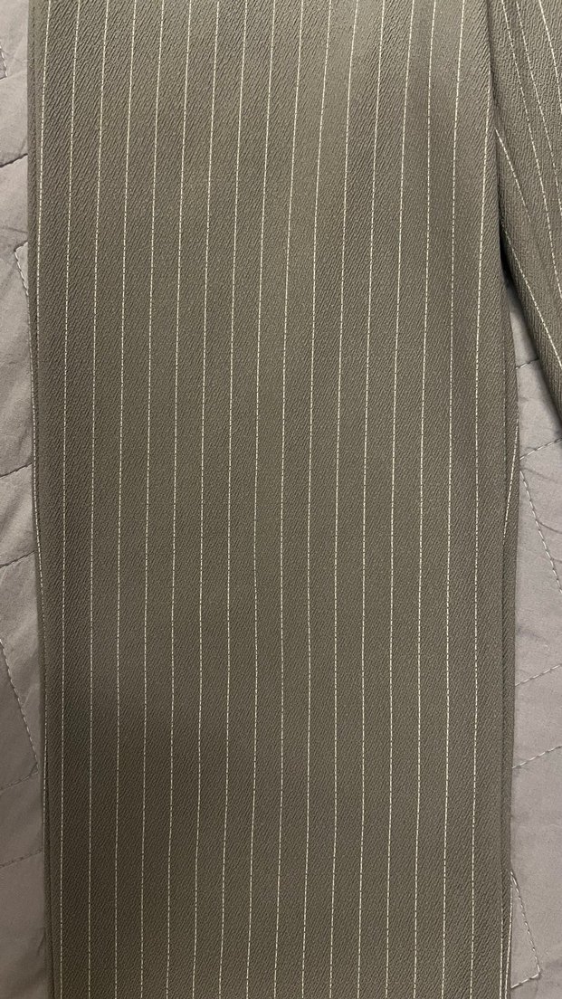 Gri Çizgili Pantolon - Görsel 2