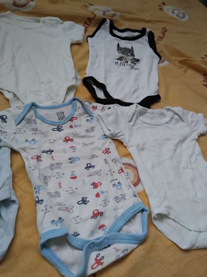 Beyaz Pamuklu Bebek Kısa Kollu Body 11 adet - Görsel 4