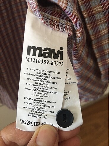 m Beden Mavi jeans gömlek